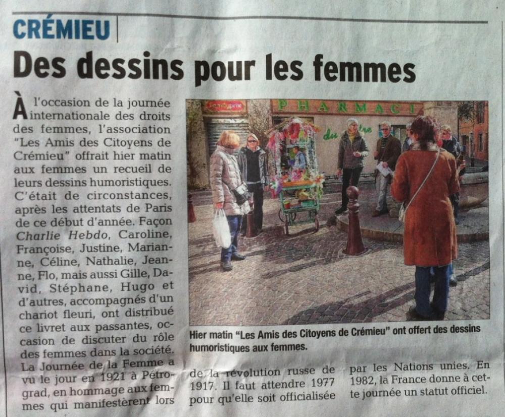 Journée de la femme 8 mars 2015