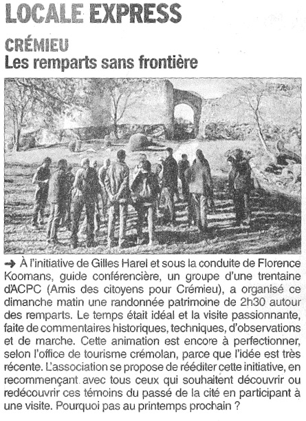 Visite des remparts