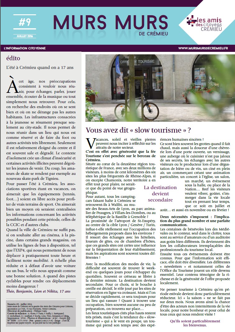 Murs Murs #9 – Juillet 2016