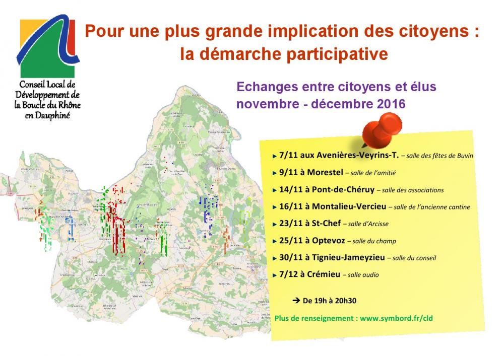 DÉMARCHE PARTICIPATIVE : des réunions d&rsquo;échanges organisées par le CLD