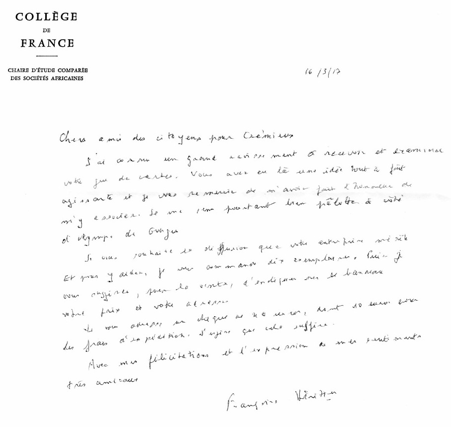 Droits des femmes : en mars 2017, Françoise Héritier répondait aux ACpC.