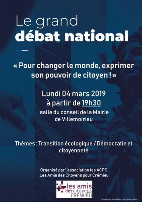 Retour sur le Grand Débat National à Villemoirieu