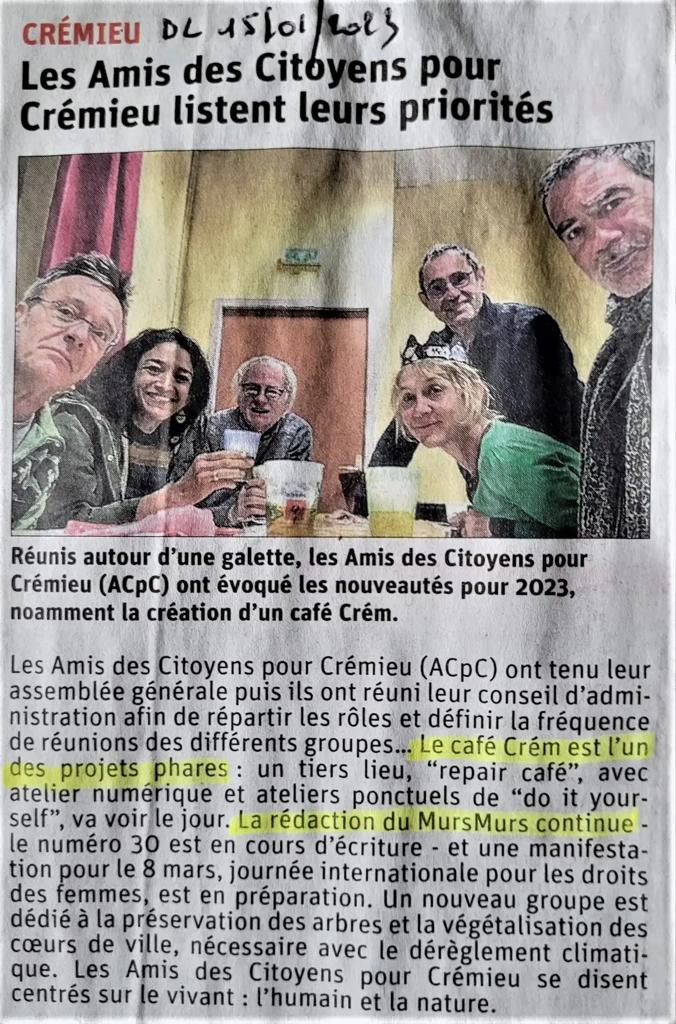 Les ACpC : projets 2023