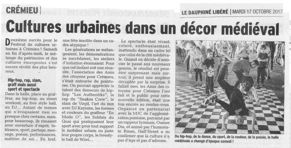 Cultures urbaines dans un décor médiéval