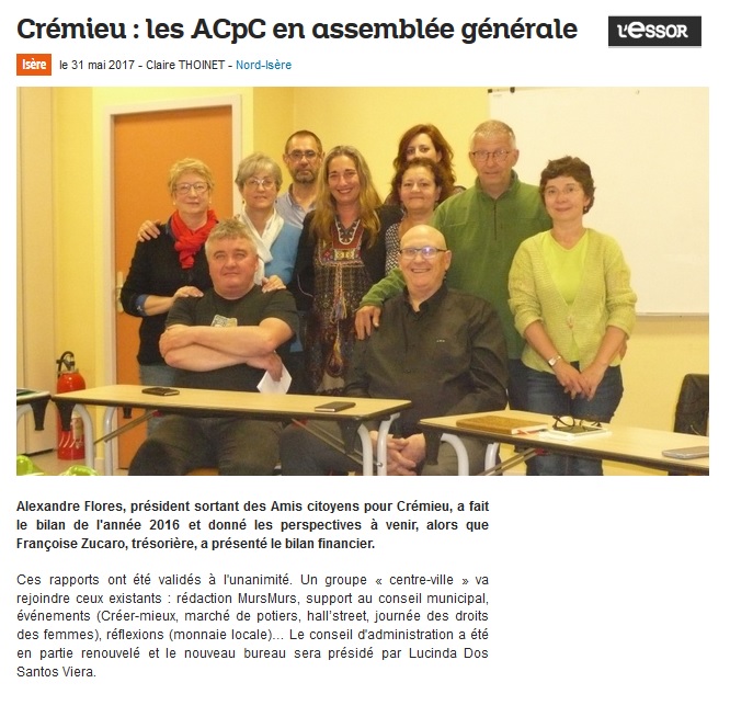 Les ACpC en Assemblée Générale