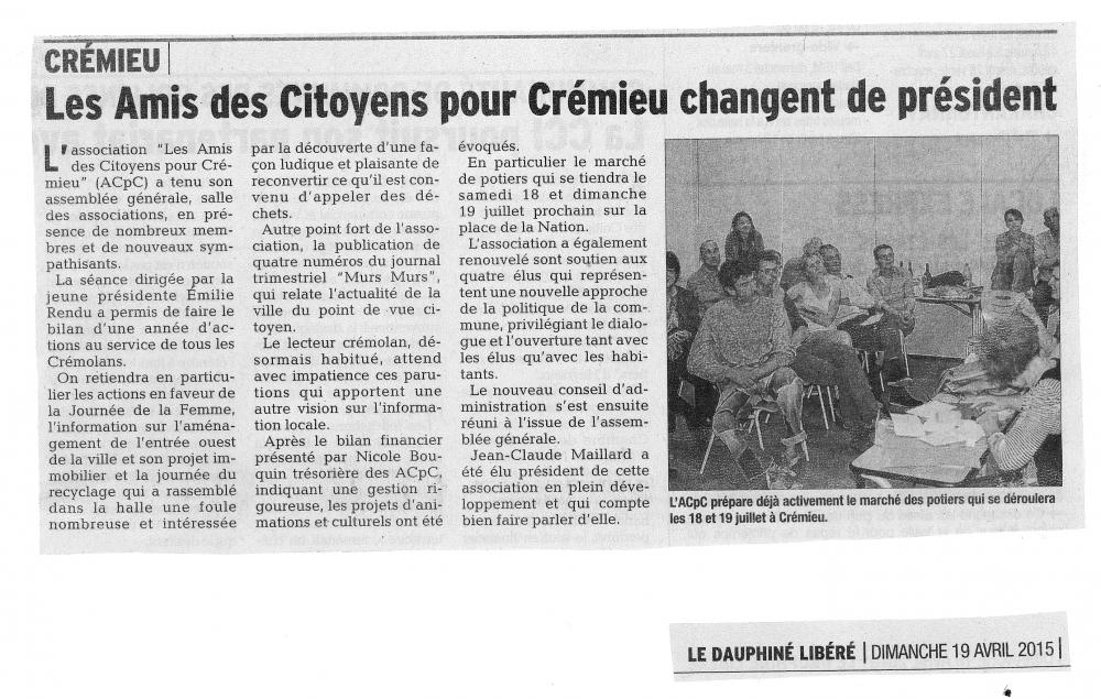 AG du 10 avril 2015